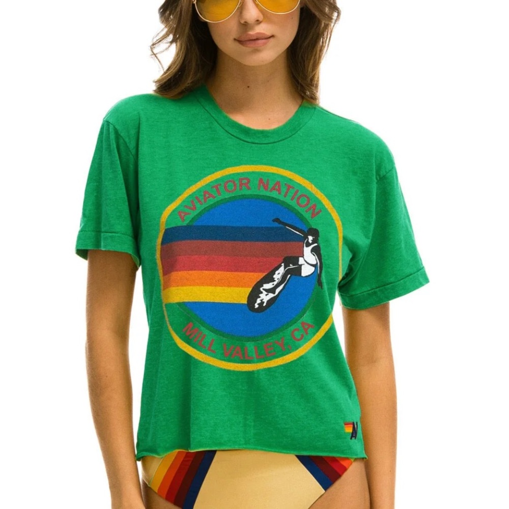 Aviator Nation Teal T-Shirt
